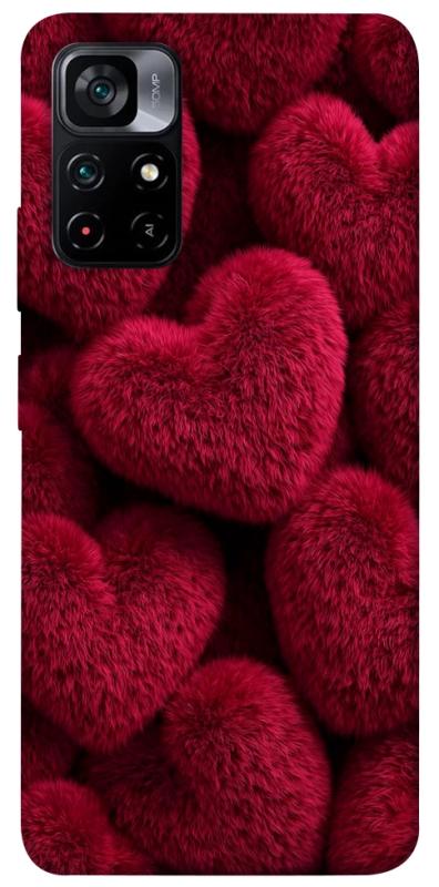 Чехол itsPrint Fluffy hearts для Xiaomi Poco M4 Pro 5G, любовь, купить оптом с доставкой