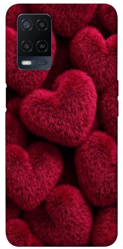 Чехол itsPrint Fluffy hearts для Oppo A16s / A16, любовь, купить оптом с доставкой