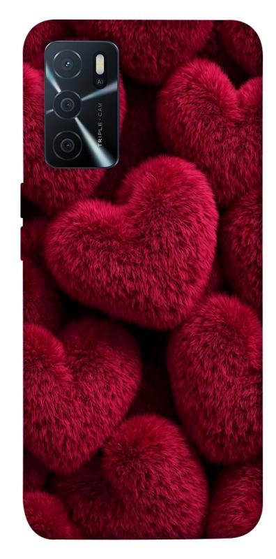 Чехол itsPrint Fluffy hearts для Oppo A16s / A16, любовь, купить оптом с доставкой