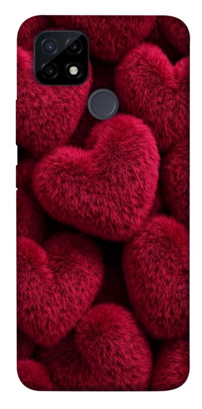 Чехол itsPrint Fluffy hearts для Realme C21Y, любовь, купить оптом с доставкой