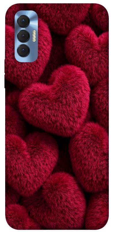 Чехол itsPrint Fluffy hearts для TECNO Spark 8P, любовь, купить оптом с доставкой