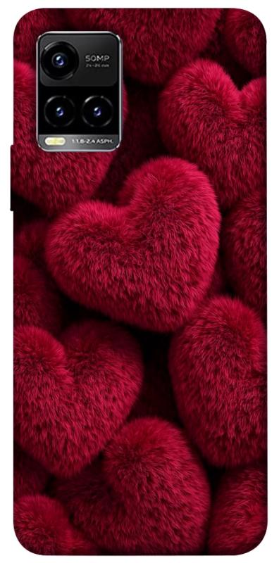 Чехол itsPrint Fluffy hearts для Vivo Y21 / Y33s, любовь, купить оптом с доставкой