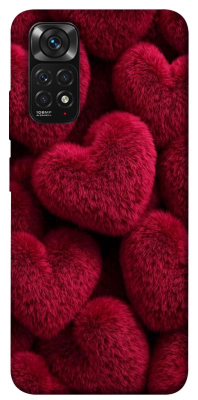 Чехол itsPrint Fluffy hearts для Xiaomi Redmi Note 11 (Global) / Note 11S, любовь, купить оптом с доставкой