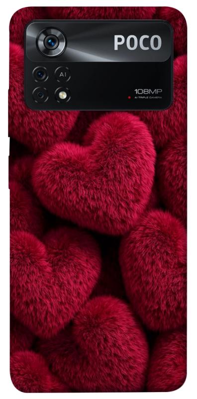 Чехол itsPrint Fluffy hearts для Xiaomi Poco X4 Pro 5G, любовь, купить оптом с доставкой
