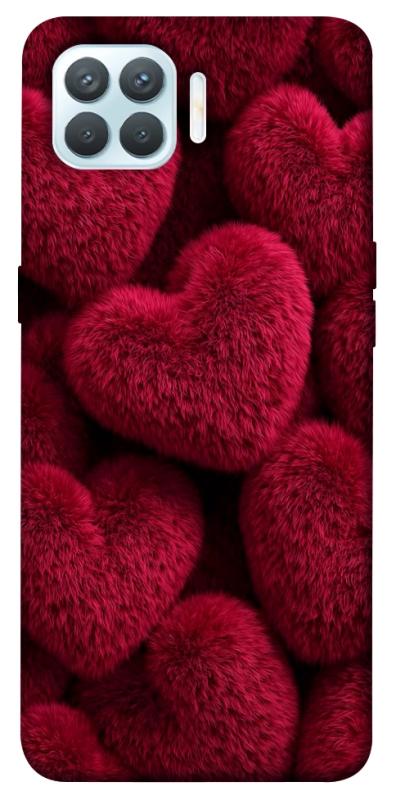 Чехол itsPrint Fluffy hearts для Oppo F17 Pro, любовь, купить оптом с доставкой