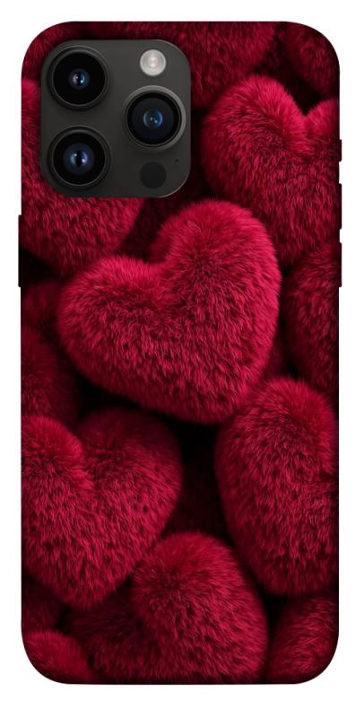 Чехол itsPrint Fluffy hearts для Apple iPhone 14 Pro Max (6.7"), любовь, купить оптом с доставкой