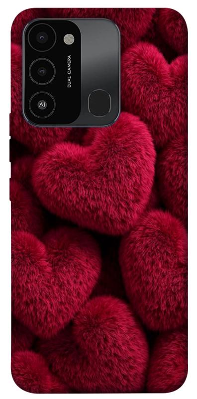Чехол itsPrint Fluffy hearts для TECNO Spark 8C, любовь, купить оптом с доставкой
