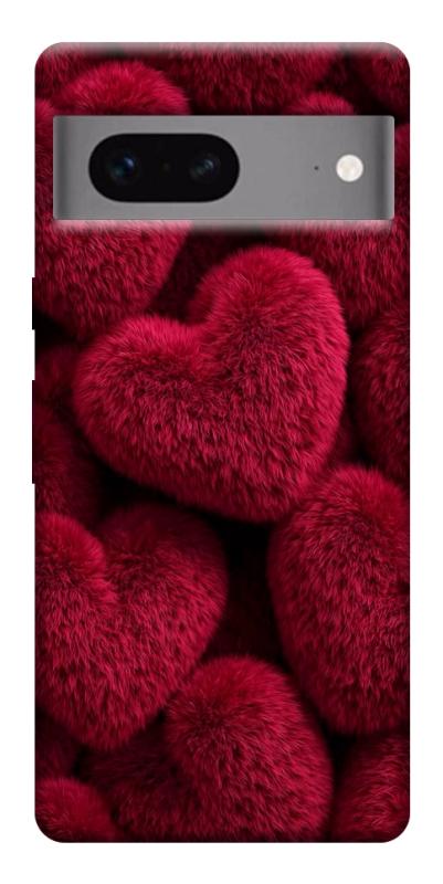 Чехол itsPrint Fluffy hearts для Google Pixel 7, любовь, купить оптом с доставкой