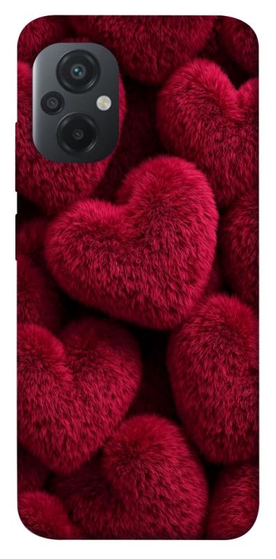 Чехол itsPrint Fluffy hearts для Xiaomi Poco M5, любовь, купить оптом с доставкой