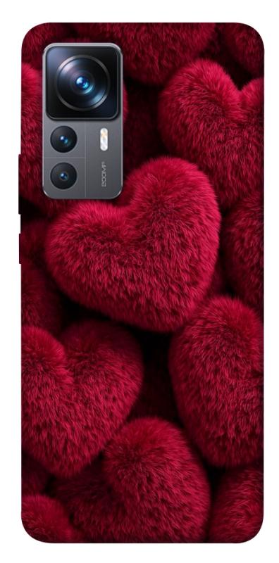 Чехол itsPrint Fluffy hearts для Xiaomi 12T / 12T Pro, любовь, купить оптом с доставкой