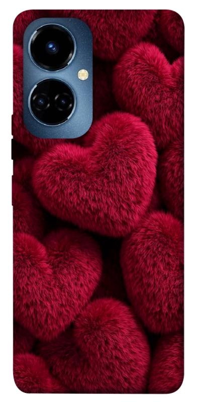 Чехол itsPrint Fluffy hearts для TECNO Camon 19 (CI6n) / 19 Pro (CI8n), любовь, купить оптом с доставкой