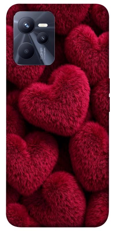 Чехол itsPrint Fluffy hearts для Realme C35, любовь, купить оптом с доставкой
