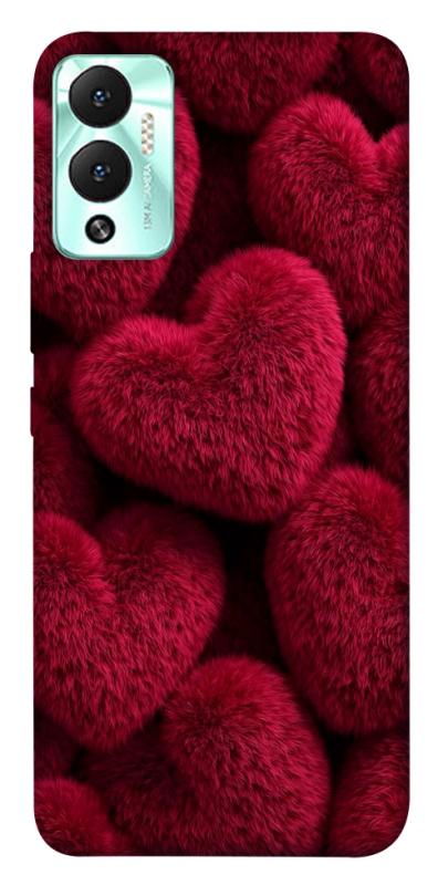 Чехол itsPrint Fluffy hearts для Infinix Hot 12 Play, любовь, купить оптом с доставкой