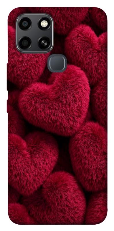 Чехол itsPrint Fluffy hearts для Infinix Smart 6, любовь, купить оптом с доставкой