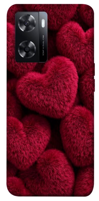 Чехол itsPrint Fluffy hearts для Oppo A57s, любовь, купить оптом с доставкой