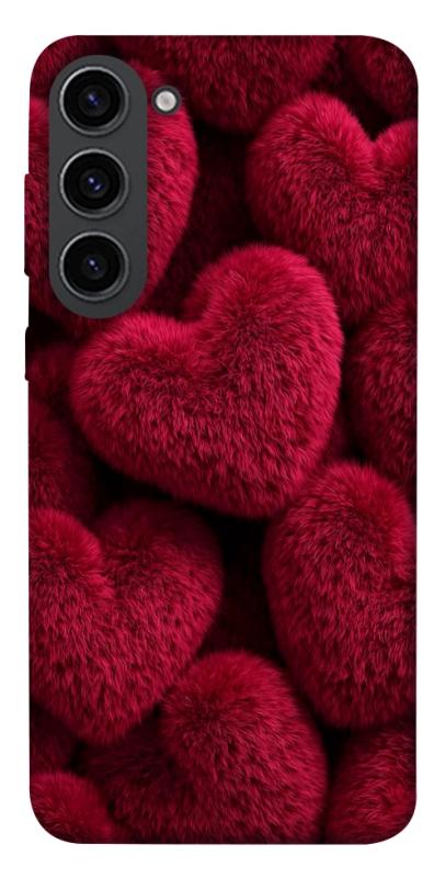 Чехол itsPrint Fluffy hearts для Samsung Galaxy S23, любовь, купить оптом с доставкой