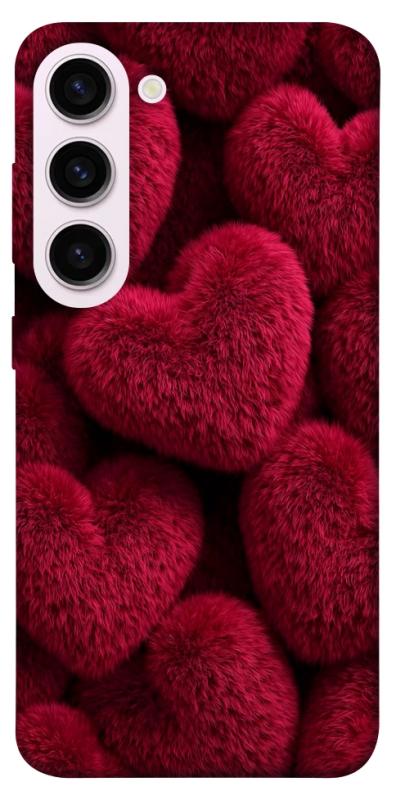 Чехол itsPrint Fluffy hearts для Samsung Galaxy S23+, любовь, купить оптом с доставкой