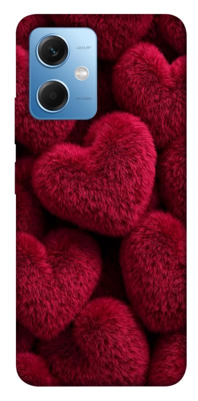 Чехол itsPrint Fluffy hearts для Xiaomi Redmi Note 12 5G, любовь, купить оптом с доставкой