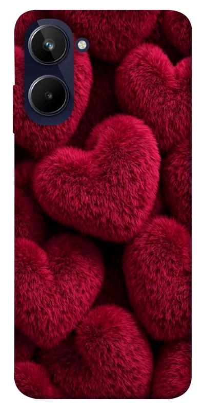 Чехол itsPrint Fluffy hearts для Realme 10 4G, любовь, купить оптом с доставкой