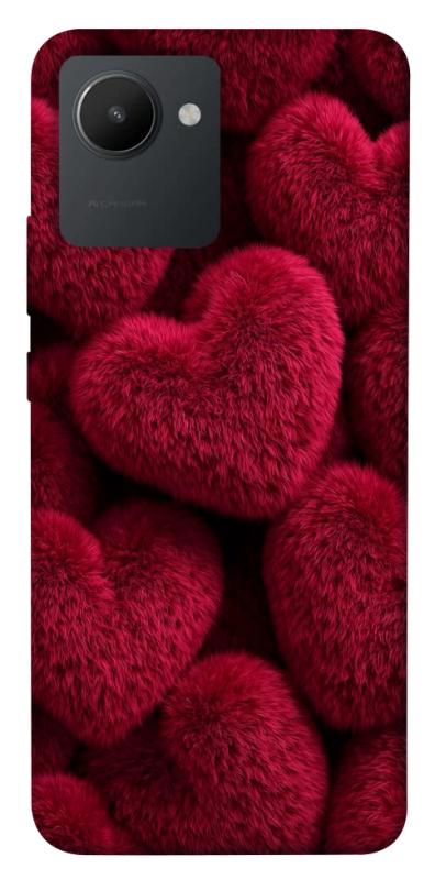 Чехол itsPrint Fluffy hearts для Realme C30, любовь, купить оптом с доставкой