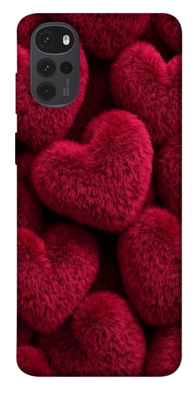 Чехол itsPrint Fluffy hearts для Motorola Moto G22, любовь, купить оптом с доставкой