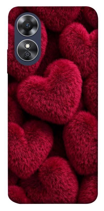 Чехол itsPrint Fluffy hearts для Oppo A17, любовь, купить оптом с доставкой