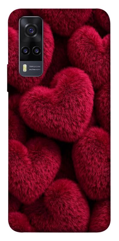 Чехол itsPrint Fluffy hearts для Vivo Y31, любовь, купить оптом с доставкой