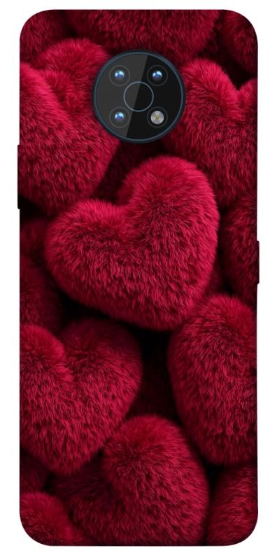 Чехол itsPrint Fluffy hearts для Nokia G50, любовь, купить оптом с доставкой