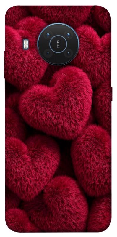 Чехол itsPrint Fluffy hearts для Nokia X10 / X20, любовь, купить оптом с доставкой