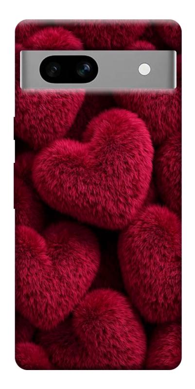 Чехол itsPrint Fluffy hearts для Google Pixel 7a, любовь, купить оптом с доставкой