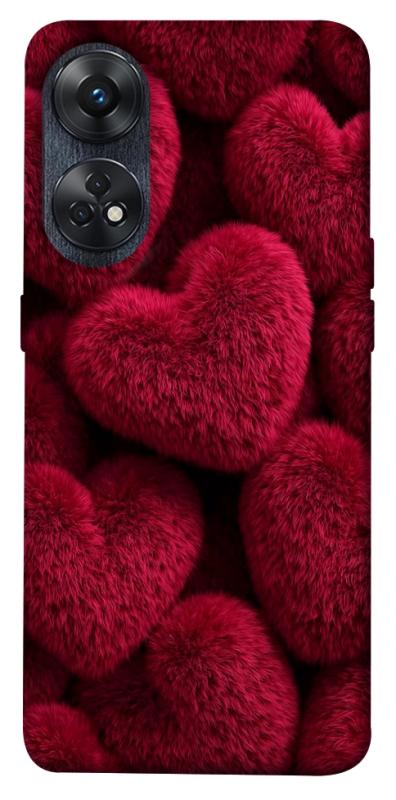 Чехол itsPrint Fluffy hearts для Oppo Reno 8 T 4G, любовь, купить оптом с доставкой