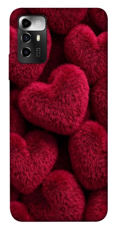 Чехол itsPrint Fluffy hearts для ZTE Blade A72, любовь, купить оптом с доставкой