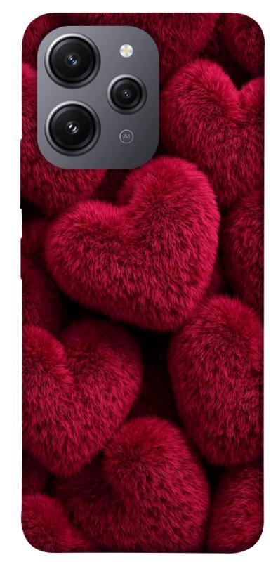 Чехол itsPrint Fluffy hearts для Xiaomi Redmi 12, любовь, купить оптом с доставкой