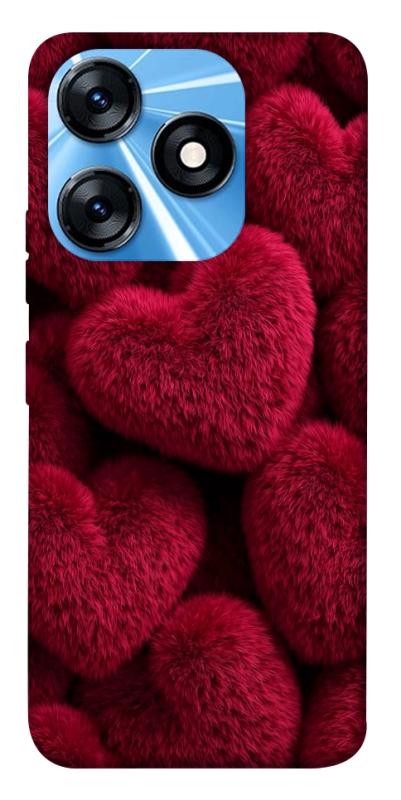 Чехол itsPrint Fluffy hearts для TECNO Spark 10 Pro, любовь, купить оптом с доставкой