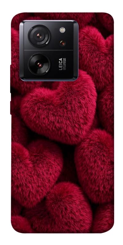 Чехол itsPrint Fluffy hearts для Xiaomi 13T, любовь, купить оптом с доставкой