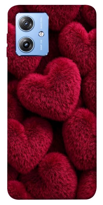 Чохол itsPrint Fluffy hearts для Motorola Moto G84, кохання, купити оптом з доставкою