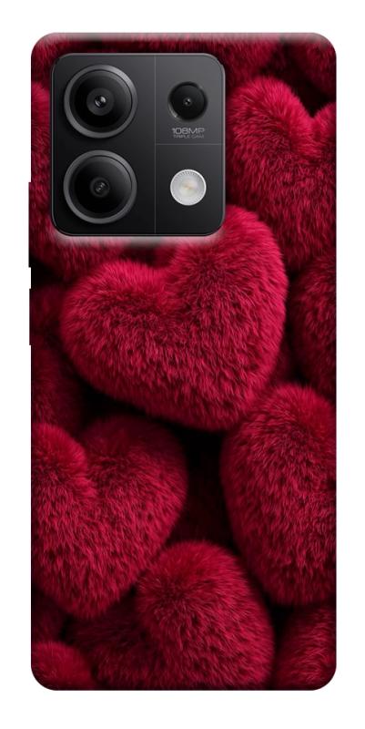 Чехол itsPrint Fluffy hearts для Xiaomi Redmi Note 13 5G, любовь, купить оптом с доставкой