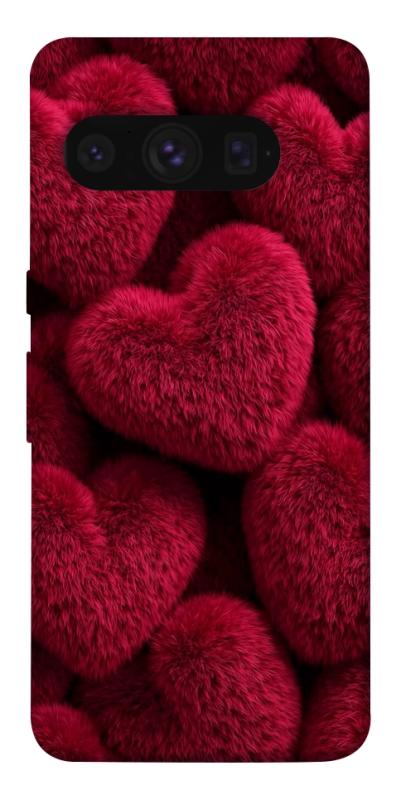 Чохол itsPrint Fluffy hearts для Google Pixel 8 Pro, кохання, купити оптом з доставкою