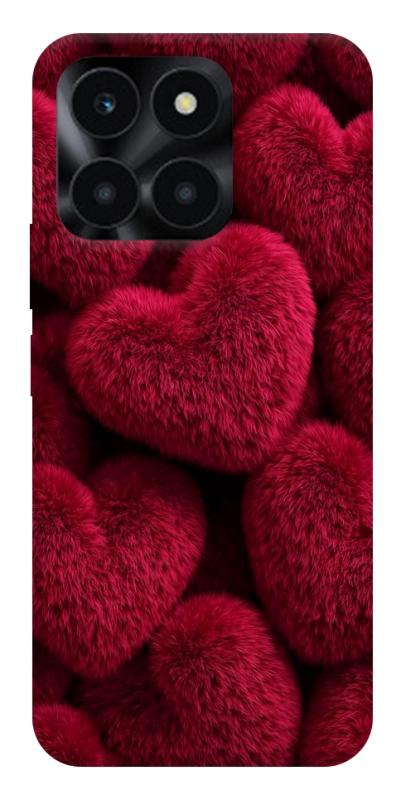 Чехол itsPrint Fluffy hearts для Huawei Honor X6a, любовь, купить оптом с доставкой