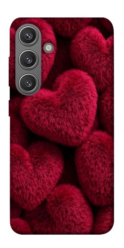 Чехол itsPrint Fluffy hearts для Samsung Galaxy S24, любовь, купить оптом с доставкой