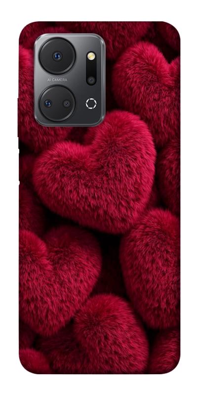 Чехол itsPrint Fluffy hearts для Huawei Honor X7a, любовь, купить оптом с доставкой