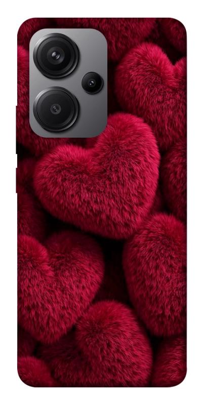 Чехол itsPrint Fluffy hearts для Xiaomi Redmi Note 13 Pro+, любовь, купить оптом с доставкой