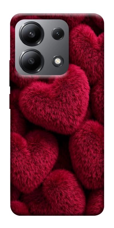 Чехол itsPrint Fluffy hearts для Xiaomi Redmi Note 13 4G, любовь, купить оптом с доставкой