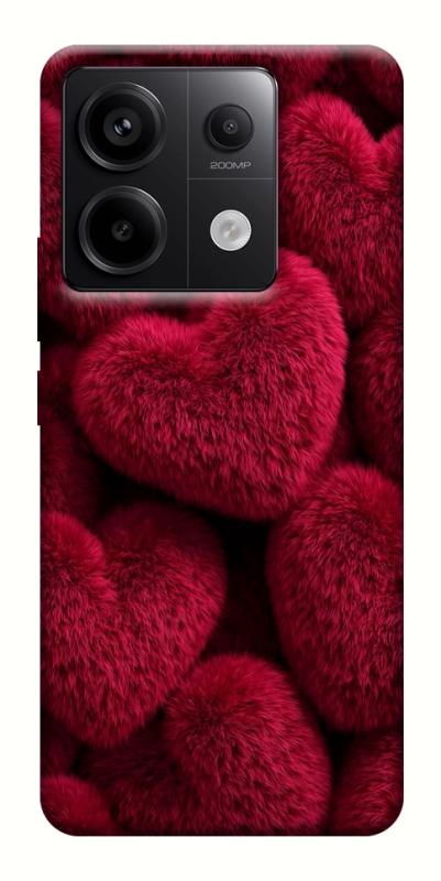 Чехол itsPrint Fluffy hearts для Xiaomi Redmi Note 13 Pro 4G, любовь, купить оптом с доставкой