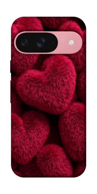 Чехол itsPrint Fluffy hearts для Google Pixel 9, любовь, купить оптом с доставкой