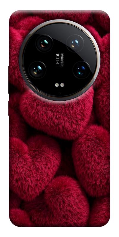 Чехол itsPrint Fluffy hearts для Xiaomi 14 Ultra, любовь, купить оптом с доставкой
