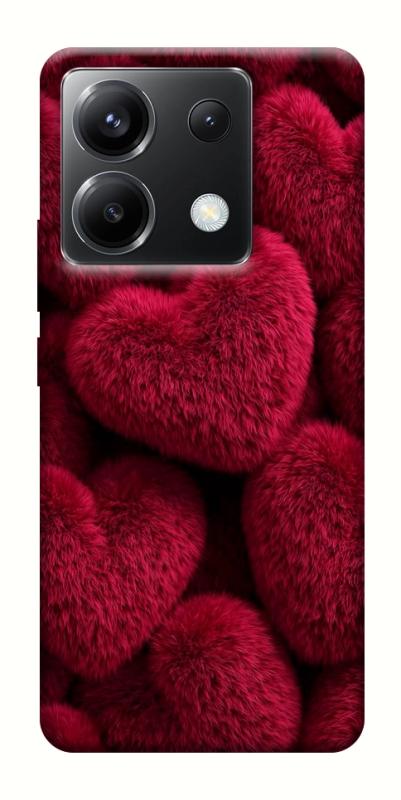 Чехол itsPrint Fluffy hearts для Xiaomi Poco X6, любовь, купить оптом с доставкой