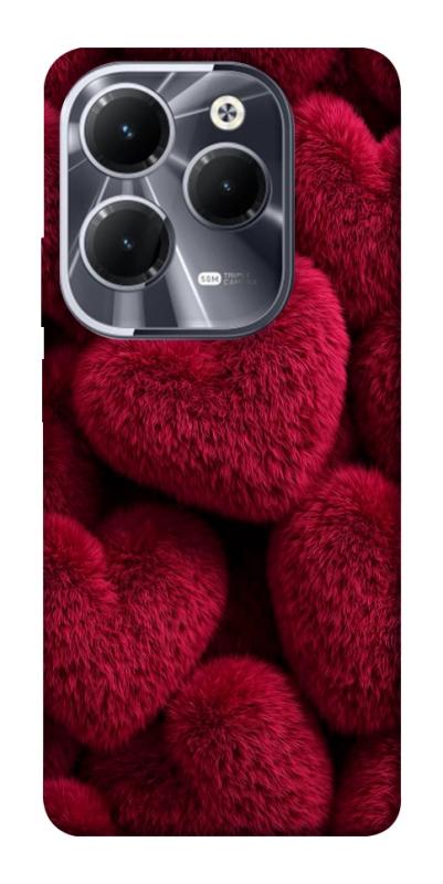 Чохол itsPrint Fluffy hearts для Infinix Hot 40, кохання, купити оптом з доставкою