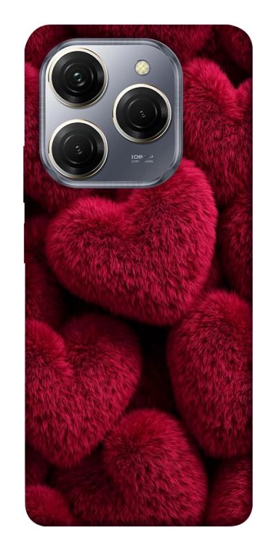 Чехол itsPrint Fluffy hearts для TECNO Spark 20 Pro, любовь, купить оптом с доставкой