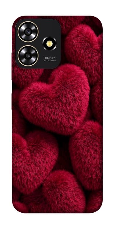 Чехол itsPrint Fluffy hearts для ZTE Blade A73 4G, любовь, купить оптом с доставкой